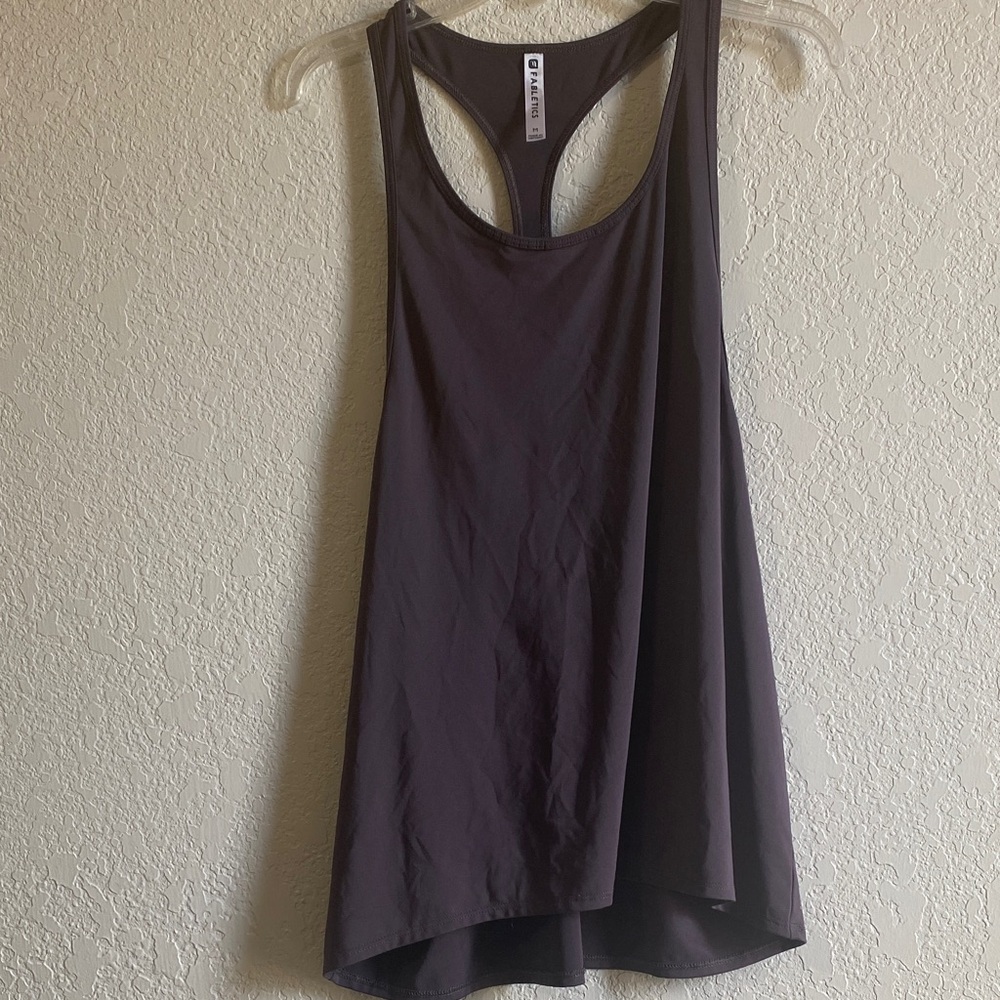 Fabletics Dark Gray / Purple Women's Tank Top